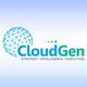 CloudGen logo with a digital globe and text: Strategy, Intelligence, Execution.