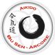 Logo circolare di Aikido con caratteri giapponesi e testo "Bu Sen - Arcore".