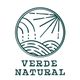 Logo featuring a sun and fields, with text: "Verde Natural".