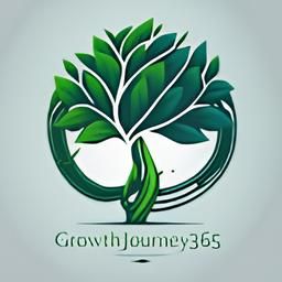Illustration eines Baumes mit dem Schriftzug "GrowthJourney365".
