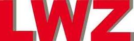 Text "LWZ" in roten Großbuchstaben auf weißem Hintergrund.