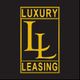 Luxury Leasing logo with gold letters 'LL' on a black background.