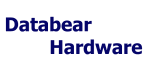 Der Text "Databear Hardware" in blauer Schrift auf weißem Hintergrund.