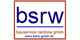 Logo mit bsrw und Text: bauservice rainbow gmbh, www.bsrw-gmbh.de.