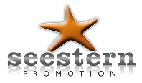 Logo mit einem orangefarbenen Seestern über dem Schriftzug „seestern PROMOTION“.