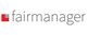 Logo mit der Aufschrift "fairmanager" in Grau, links ein rotes Quadrat mit grauem Akzent.