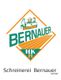 Logo der Schreinerei Bernauer GmbH, mit Holzbeil und Schriftzug in Grün und Orange.