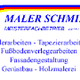 Logo von Maler Schmidt mit Dienstleistungen wie Malerarbeiten und Fassadengestaltung.