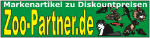 Banner mit Schriftzug "Zoo-Partner.de" und Tierabbildungen auf grünem Hintergrund.
