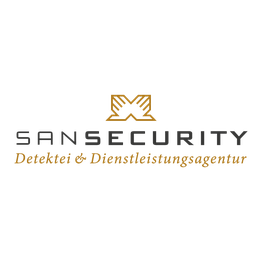 Logo mit Text: SANSECURITY Detektei & Dienstleistungsagentur.