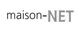 Text "maison-NET" in schwarz auf weißem Hintergrund.