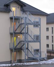 Fluchttreppe eines Pflegeheimes