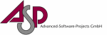Logo von Advanced Software Projects GmbH mit roten und grauen Buchstaben "ASP".