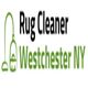 Logo for Rug Cleaner Westchester NY with vacuum cleaner icon.