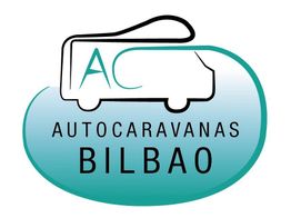 Logo de Autocaravanas Bilbao con dibujo de una caravana estilizada en fondo verde-azul.