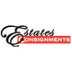 Logo with red and black design featuring the word "Consignments" in bold white letters.