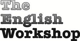 Texto: "The English Workshop" en letras sombreadas.