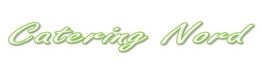 Text "Catering Nord" in grüner, geschwungener Schrift auf weißem Hintergrund.