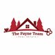 Red house logo with trees, key; reads "The Payne Team, Real Estate."