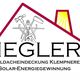 Logo mit einem roten Dach, Werkzeug und Sonne. Text: "Ziegler Metallbedachung, Klempnerei & Solar".