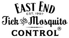 East End Tick & Mosquito Control logo, established 1997, with stylized text.