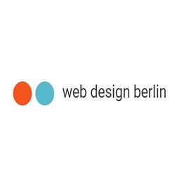 Logo mit zwei Kreisen (orange, blau) und Text "web design berlin".