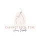 Silhouette minimaliste avec texte "Cabinet Bien-Être Anaïs Delobelle" en dessous.