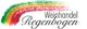 Logo mit Regenbogen-Farbstrich und Text: „Weinhandel Regenbogen“.