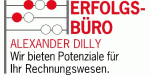 Abakus und Text: "ERFOLGS-BÜRO, ALEXANDER DILLY, Potenziale für Rechnungswesen".