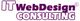 Logo mit Text: IT WebDesign CONSULTING in lila Schrift.