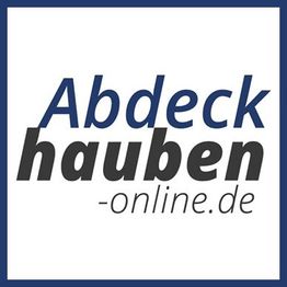 Textlogo: "Abdeckhauben-online.de" auf weißem Hintergrund.