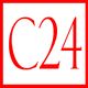 Rotes Symbol auf weißem Hintergrund: "C24" in einem roten Rahmen.