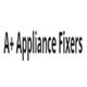 Text reads: "A+ Appliance Fixers" in bold font.