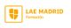 Logo de LAE Madrid Formación con un escudo amarillo a la izquierda.