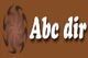 Brown logo with "Abc dir" text and a spiral design on the left.