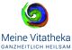 Logo mit bunter Spirale und Text "Meine Vitatheka, Ganzheitlich Heilsam".