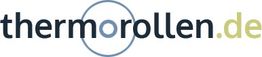Logo: Schriftzug "thermorollen.de" mit einem Kreis um den Buchstaben "o".