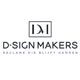 Logo van D-Sign Makers met de tekst "Reclame die blijft hangen".