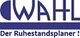 Logo von "WAHL - Der Ruhestandsplaner" in Blau und Weiß.
