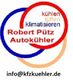 Logo: Rote und blaue Kreise, Text "Robert Pütz Autokühler", E-Mail: info@kfzkuehler.de.