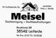 Werbung für Meisel Dachreinigung, Dachbeschichtungen, Adresse und Kontaktdaten in Leiferde.