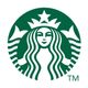 Green and white Starbucks logo featuring a twin-tailed siren.