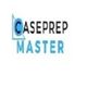 Logo with the text "CasePrep Master" in black and blue on a white background.