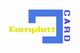 Blau-gelbes Logo mit Text "Komplett CARD" auf weißem Hintergrund.