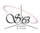 Logo con testo "S'63 progetto & arredo" e linea curva tratteggiata rossa sopra.