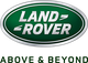 Groen Land Rover-logo met witte tekst in een ovale vorm.