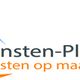 Logo met huis en tekst: "Diensten-Platform, Diensten op maat!" in oranje en blauw.
