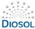 Logo mit dem Wort "DIOSOL" und einem Bogen aus stilisierten grauen Kreisen darüber.