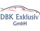Zeichnung eines Autos mit dem Text "DBK Exklusiv GmbH".