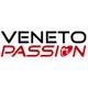 Logo "Veneto Passion" con scritta nera e rossa e simbolo a forma di cuore.